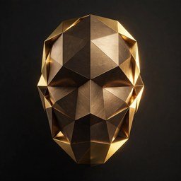 Abstract bronze avatar